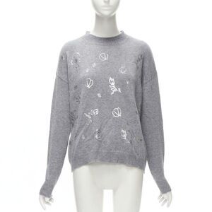 Ermanno Scervino Metallic Floral Pullover